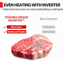 Toshiba 0.9 Cu. Ft. 6-in-1 Countertop Inverter Microwave (Open Box)