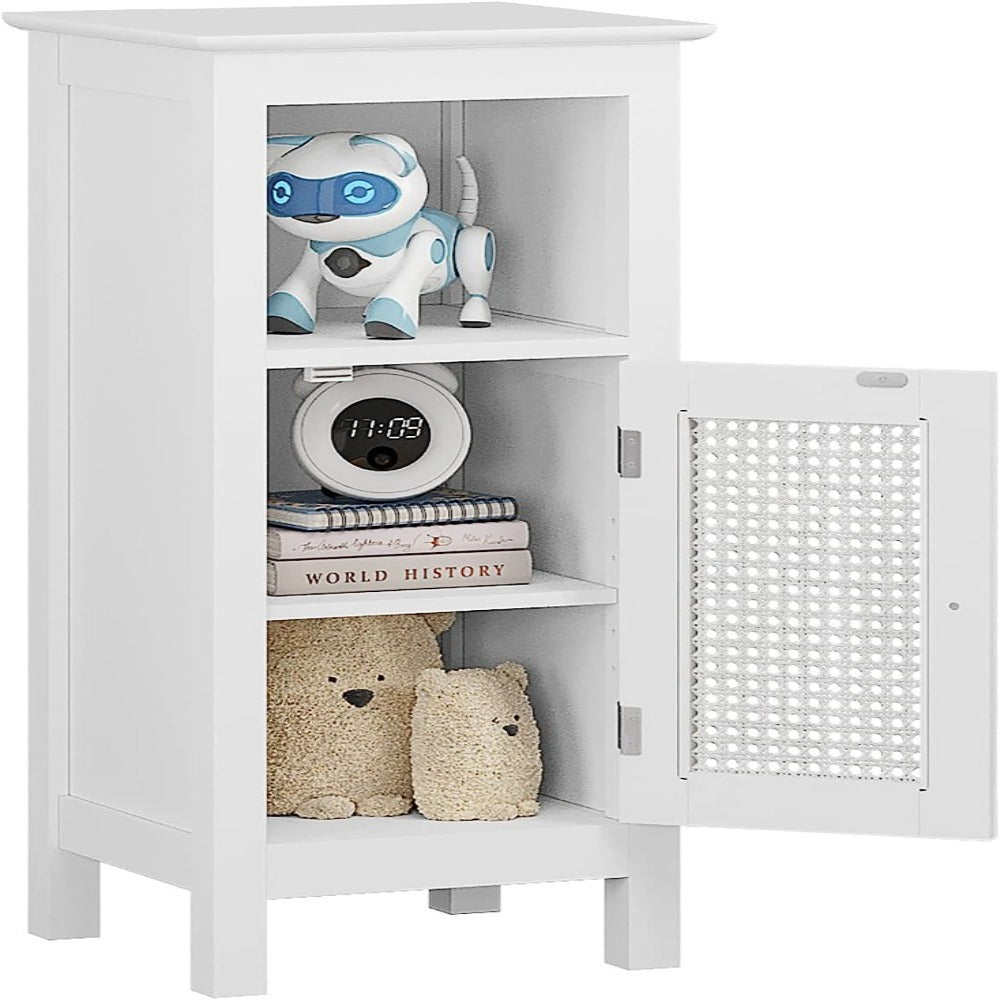 HOMEFORT Wood Over Toilet Storage Cabinet, Freestanding Bathroom  Spacesaver, Toilet Bathroom Shelf Organizer with Double Wood Doors and  Adjustable Shelf, White 