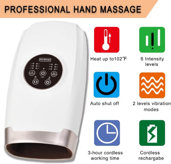VGI Rechargeable Air Pressure Shiatsu Hand & Wrist Massager Machine