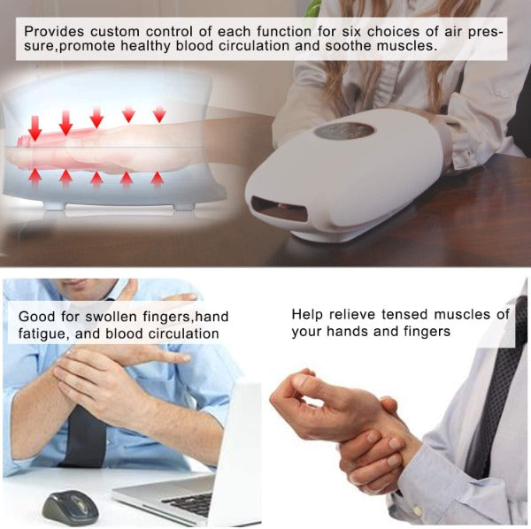 VGI Rechargeable Air Pressure Shiatsu Hand & Wrist Massager Machine