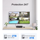 Open Box- Swann 6 Camera 8 Channel 4K Ultra HD Professional NVR Security System | SONVK-886806D