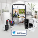 Swann CoreCam 2K Wireless Spotlight Cameras with 2-Way Talk, Siren & Heat + Motion Detection | SWIFI-COREPROPK3