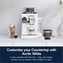 De'Longhi Rivelia Fully Automatic Espresso Machine, Arctic White- EXAM44055W (Refurbished)