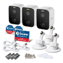 Swann CoreCam 2K Wireless Spotlight Cameras with 2-Way Talk, Siren & Heat + Motion Detection | SWIFI-COREPROPK3