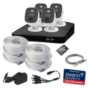 Swann Home 4 Camera 8 Channel 2K DVR 256GB SD Card Security System with Mic