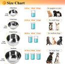 OYISIYI Set of 2 Stainless Steel Pet Bowls