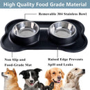 OYISIYI Set of 2 Stainless Steel Pet Bowls