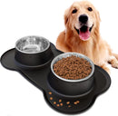 OYISIYI Set of 2 Stainless Steel Pet Bowls
