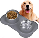 OYISIYI Set of 2 Stainless Steel Pet Bowls