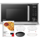 Toshiba 0.9 Cu. Ft. 6-in-1 Countertop Inverter Microwave (Open Box)