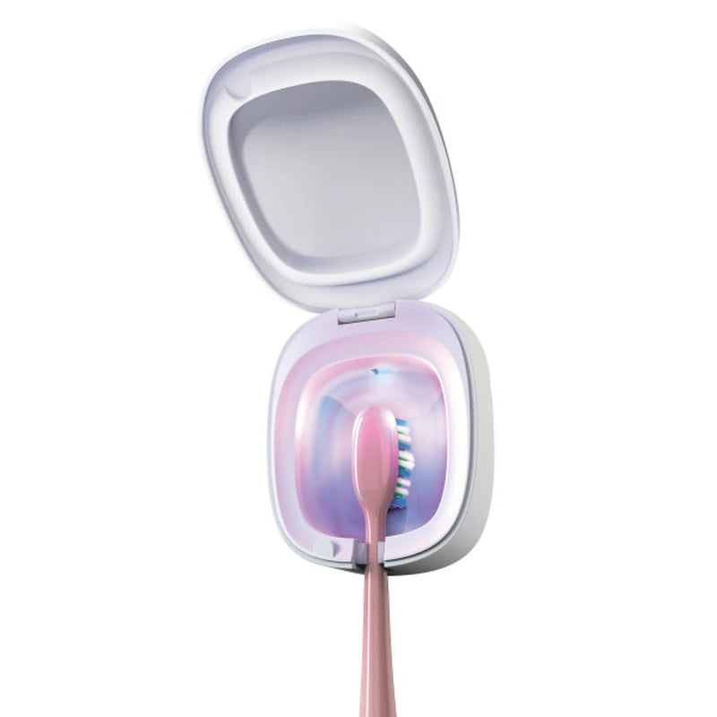 VieOli OLID1085WH UV-C Light Sanitizing Single Toothbrush Case (White)