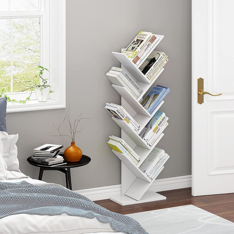Home Bi 9-Shelf Tree Bookshelf