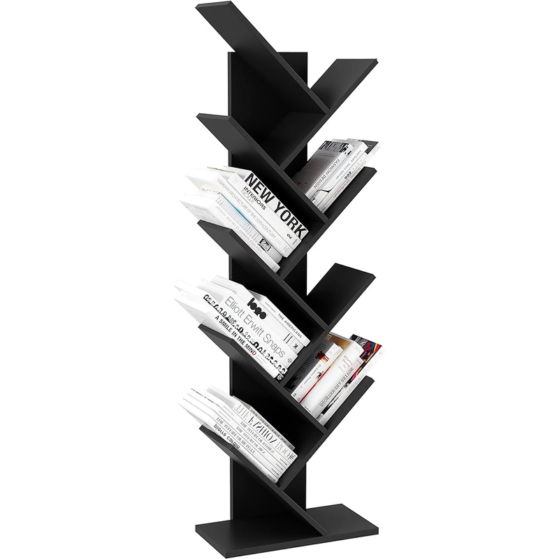 Home Bi 9-Shelf Tree Bookshelf