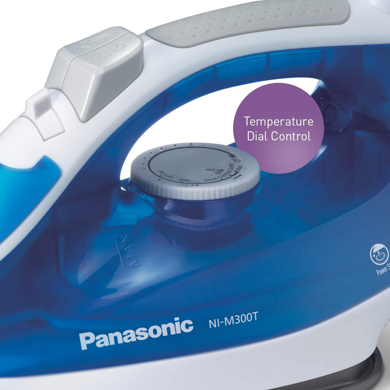 Panasonic NIM300TA Ultra-Light Steam Iron with Power Shot, Blue/White