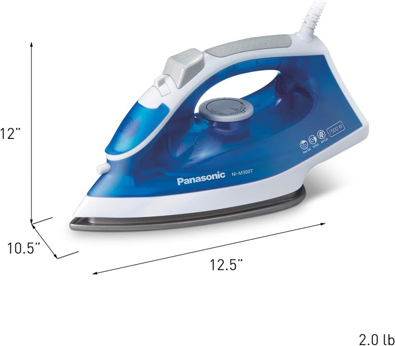 Panasonic NIM300TA Ultra-Light Steam Iron with Power Shot, Blue/White