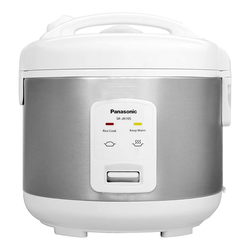 Panasonic SR-JN105 5-Cup Electric Rice Cooker (Stainless Steel White) (Refurbished)