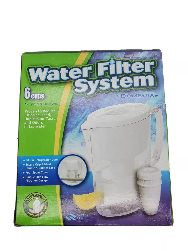 Domestix 6 Cups Water Filter Pitcher