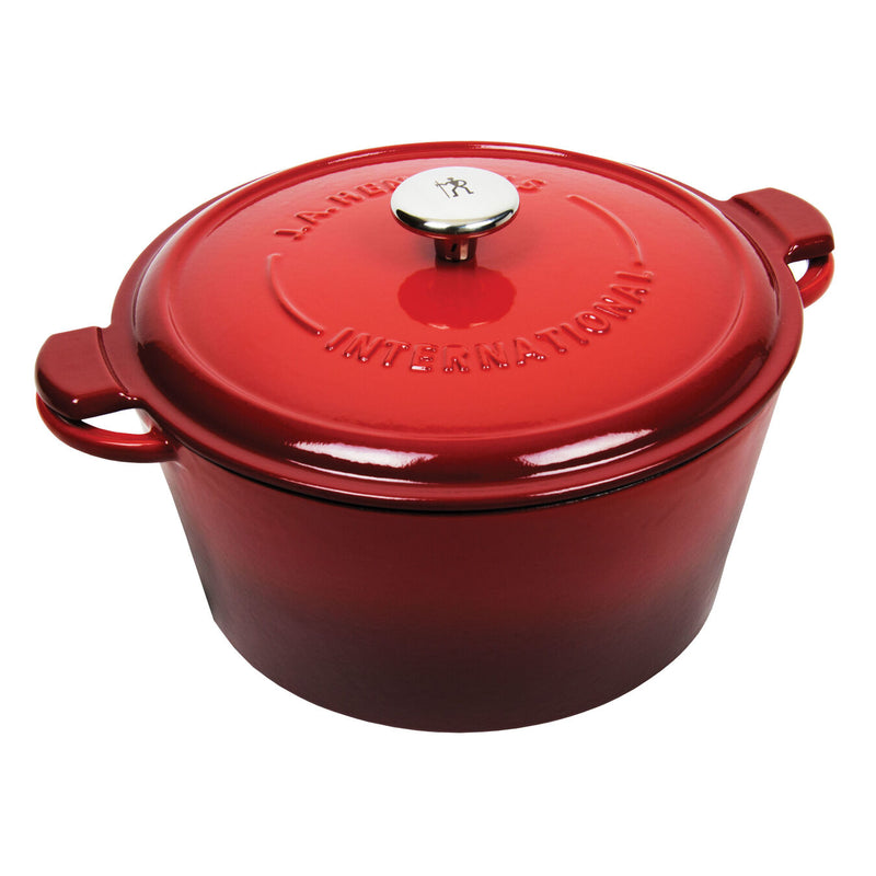 Zwilling 13120-003 Henckels Cast Iron 5.2L Cast Iron Round French Oven (Red)