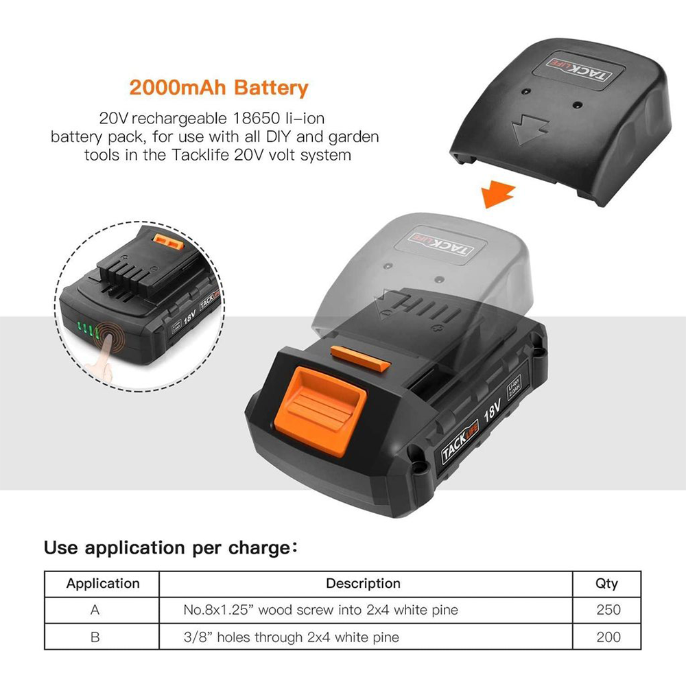 Tacklife Power Hammer Drill Drill Bit Set