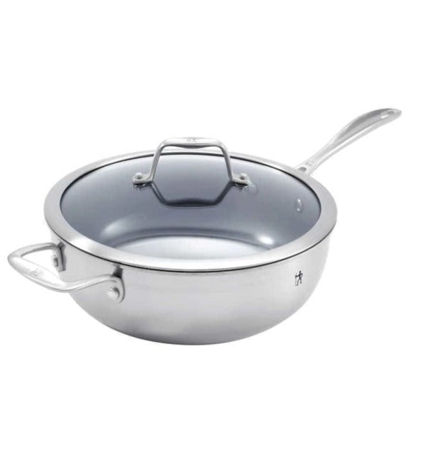 Zwilling 40251-261 Henckels Real Clad 4.3Qt Stainless Steel Non-Stick Perfect Pan with Lid