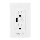 Apone APP-WM15A Smart Wi-Fi Wall Plug with USB Port
