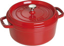 Staub 40510-601-0 La Cocotte 5.25L Cast Iron Round Cocotte with Steamer (Cherry)