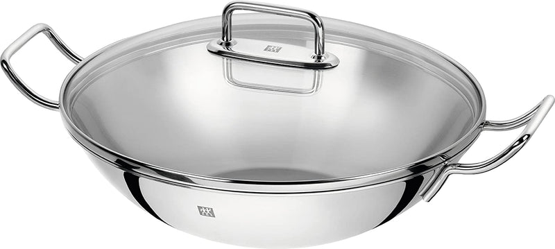 Zwilling 40998-632 Plus 3-Piece 18/10 Stainless Steel Wok with Steamer and Lid