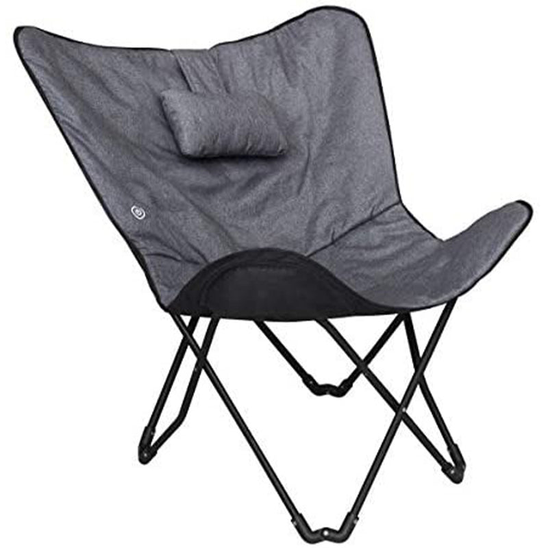 Sharper Image SMG3006GY Foldable Shiatsu Massage Butterfly Chair (Grey)