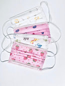 Assorted Pattern Disposable Mask - Pediatric (50piece/box) (4-12 Yrs)