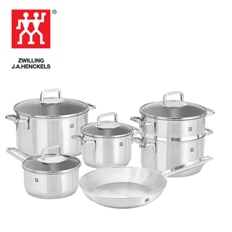 Zwilling 65060-001 Quadro 10-Piece 18/10 Stainless Steel Cookware Set