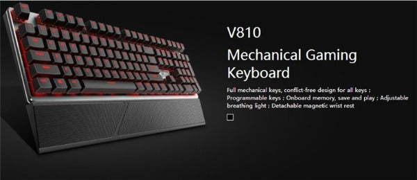 Rapoo V810 Backlit Mechanical Gaming Keyboard (Black)
