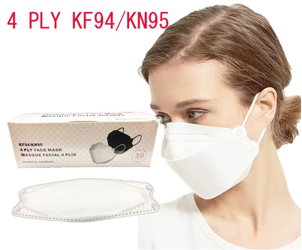 KF94/KN95 4-Layers Disposable Face Mask - Adult (Non-Medical) (30piece/box)
