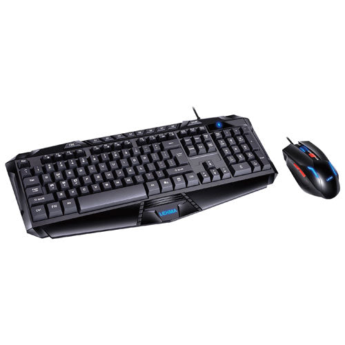 Lexma LX6000 Optical Ergonomic Gaming Keyboard & Mouse Combo, English (Open Box)